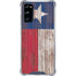 Texas Flag Dark Wood Galaxy S20 FE Clear Case